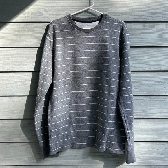 men's banana republic waffle long-sleeve - Picture 1 of 3
